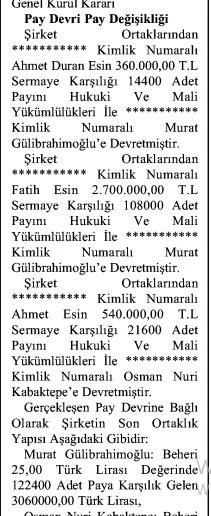 G&uuml;librahimoğlu-Kabaktepe İBB'den ihale aldı! Şirket elden ele gezmiş! - Resim : 2