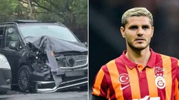 Icardi'nin milyonluk aracı kaza yaptı!