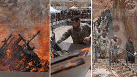 Terör örgütü PKK silahları yaktı!