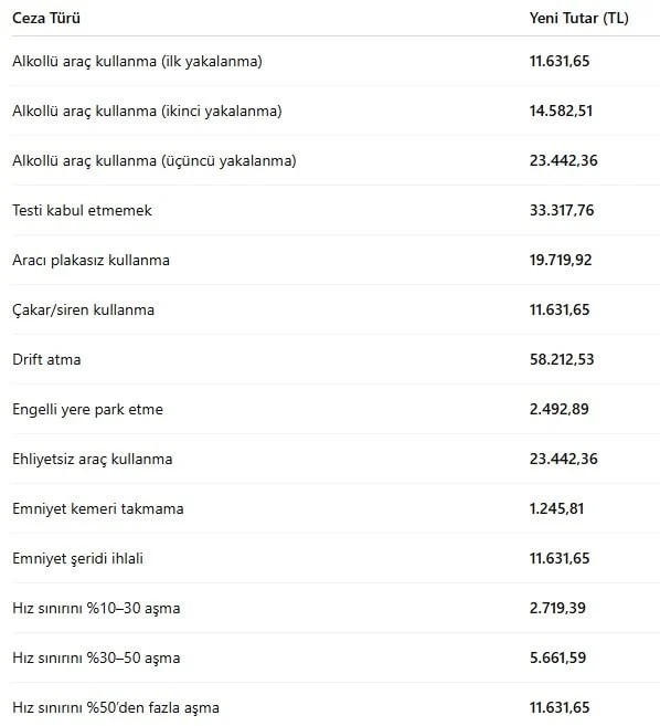 Yeni oranlar belli oldu: İşte 2026'da geçerli vergi, harç ve cezalar! - Resim : 1
