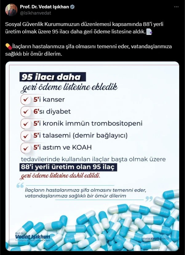95 ilaç hakkında önemli karar! - Resim : 1