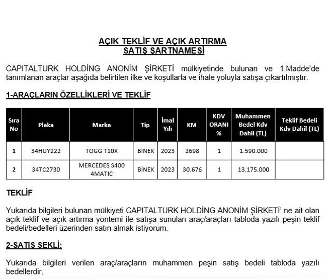 Erkan Kork'un araç filosu satışta! Milli otomobili de listede… - Resim : 4