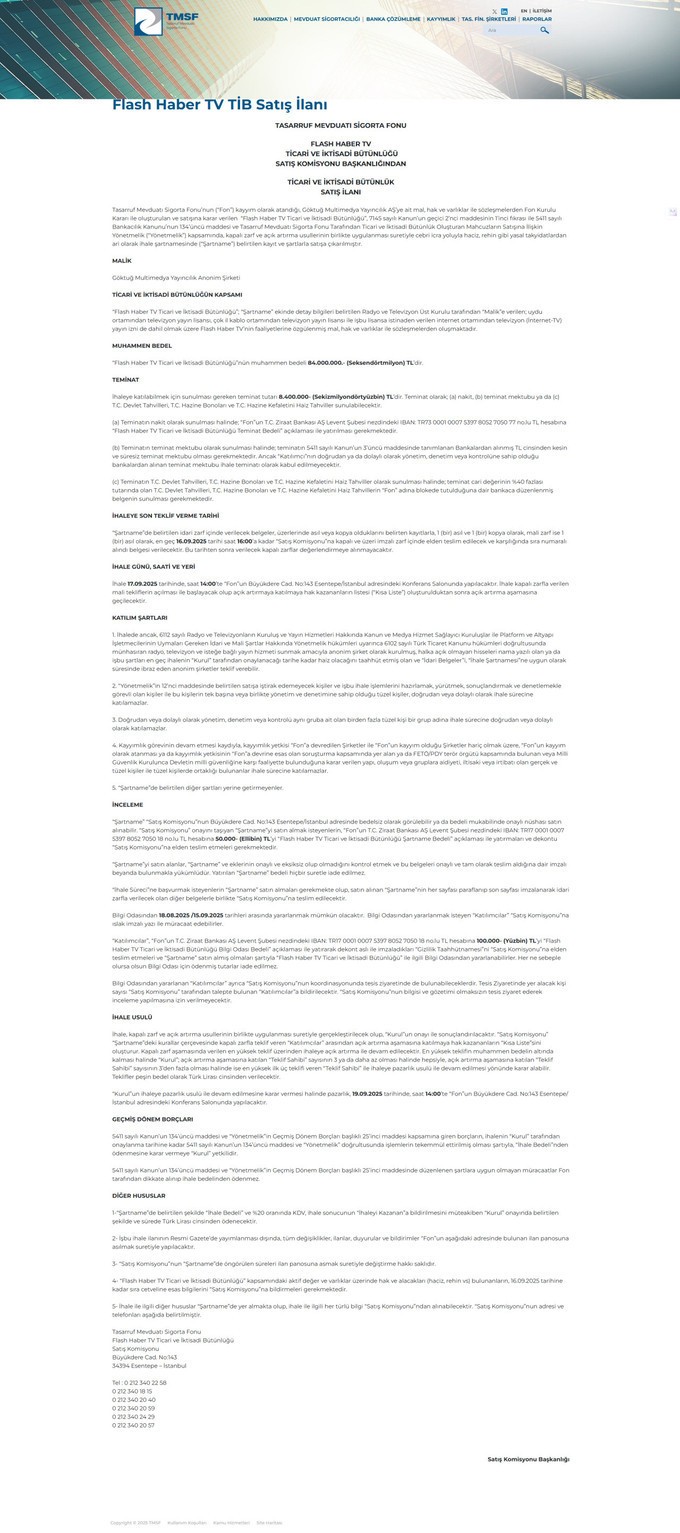Flash Haber TV satışa çıkarıldı! İşte istenen rakam - Resim : 1
