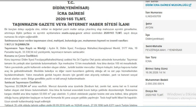 Jet Fadıl&rsquo;ın oteline alıcı &ccedil;ıkmıyor: Caprice Deluxe yeniden satışta - Resim : 2