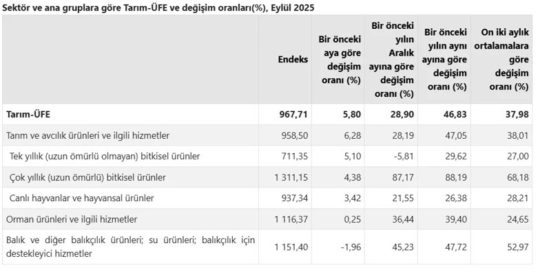 Tarımda eylül ayı enflasyonu belli oldu! - Resim : 2