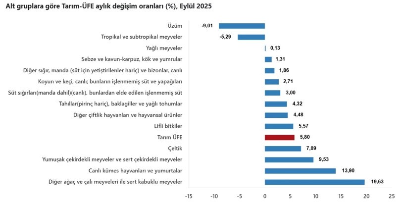 Tarımda eylül ayı enflasyonu belli oldu! - Resim : 4