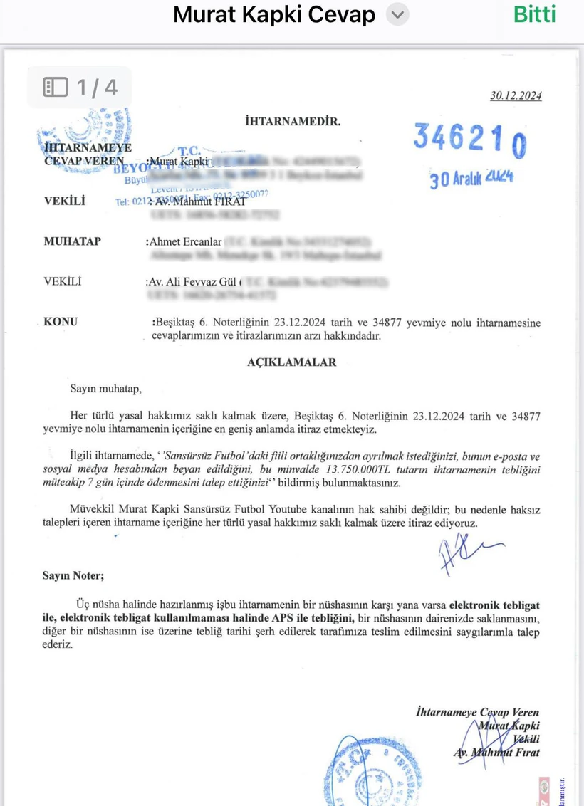 Murat Kapki'nin eski iş ortağı konuştu: Ali Koç aleyhine yayın yapmamı istedi - Resim : 5
