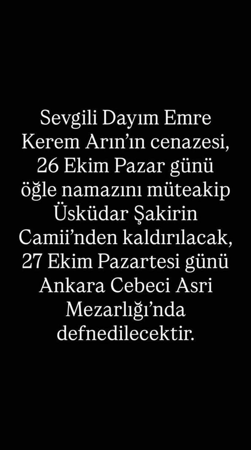 Akın Akınözü’nden yürek burkan veda