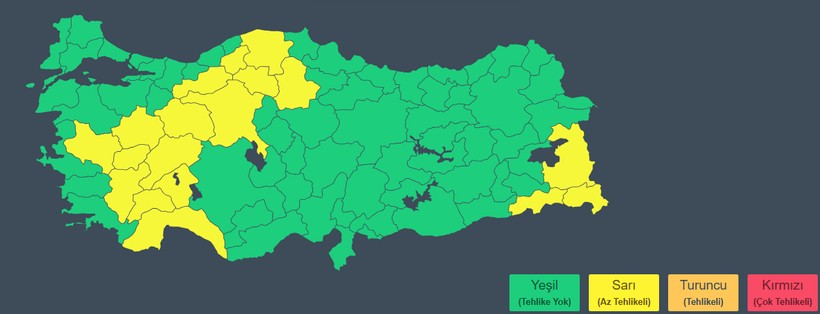 20 il için sarı kodlu uyarı! İstanbul’da hava nasıl olacak? - Resim : 2