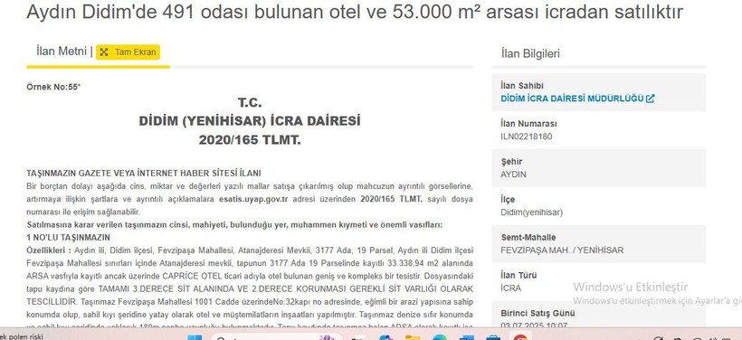 Jet Fadıl'ın oteli rekor bedelle satışa çıktı! SİT alanında diye kimse almıyor! - Resim : 3