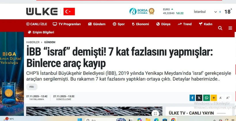 Araç ihalelerine ''İsrafın daniskası'' dediler! Yeni Şafak buna ne diyecek? - Resim : 1