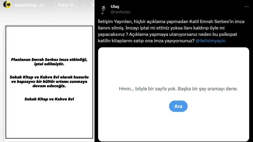 Tepki yağan Emrah Serbes'in etkinliği iptal edildi - Resim : 1