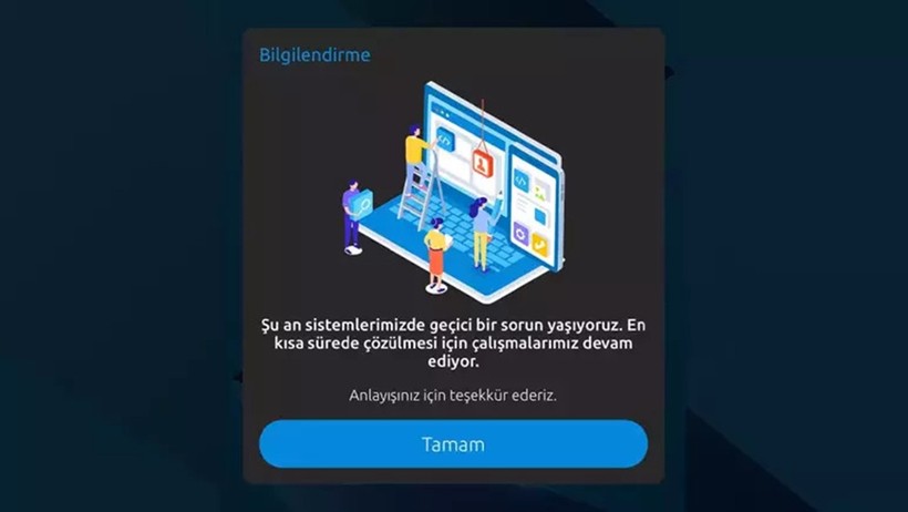 Yapı Kredi mobil uygulaması çöktü mü?