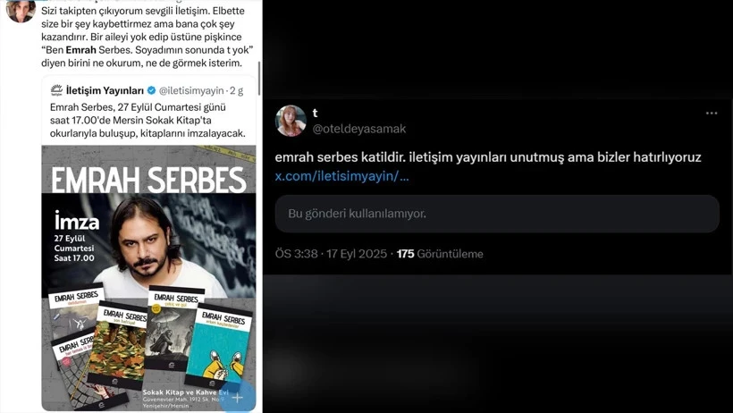 Tepki yağan Emrah Serbes'in etkinliği iptal edildi - Resim : 2