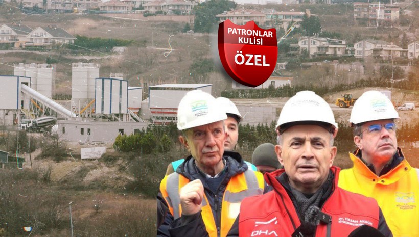 Yok artık başkan! Heyelan bölgesine beton santrali