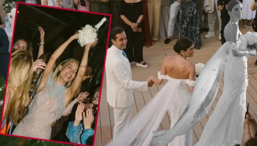 Gelin çiçeğini Elçin Melisa Sabancı kaptı