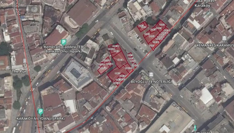 Beyoğlu'ndaki araziler parsel parsel satışa çıkarıldı!