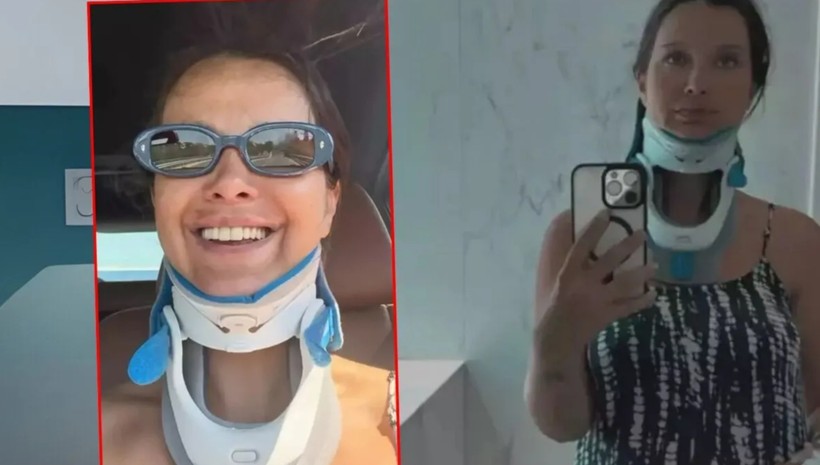 Ünlü oyuncunun kafasına çocuk düştü