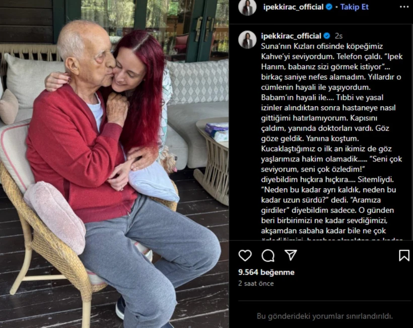 İpek Kıraç'tan babası İnan Kıraç'a duygusal kutlama - Resim : 2