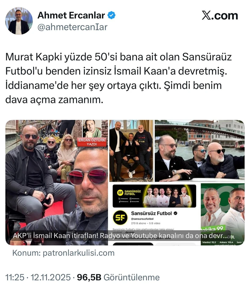 Murat Kapki'nin eski iş ortağı konuştu: Ali Koç aleyhine yayın yapmamı istedi - Resim : 2