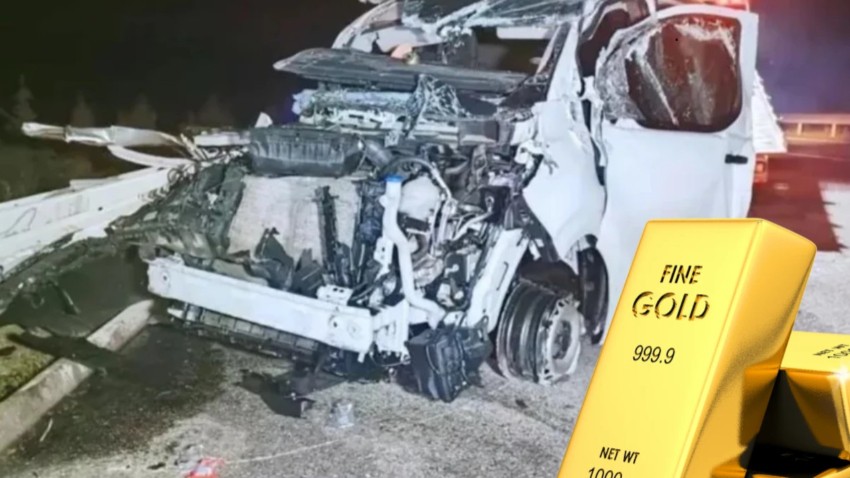 Altın sevkiyatında kaza: Kilolarca altın kayboldu